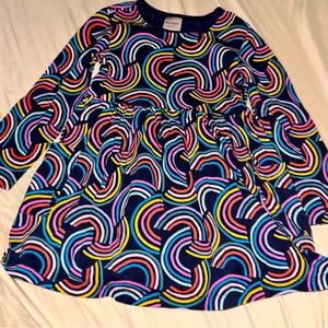 Hanna Andersson rainbow pattern dress 4T